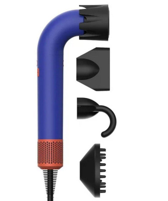 Фен Xiaomi Hair Dryer X11 Pro (4 насадки) (Синий)