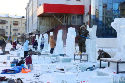 20 команд стали участниками конкурса ледовых и снежных скульптур «Бриллианты Якутии» / ЯСИА Якутск Якутск Республика Саха (Якутия)