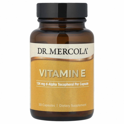 Dr. Mercola, витамин E, 30 капсул