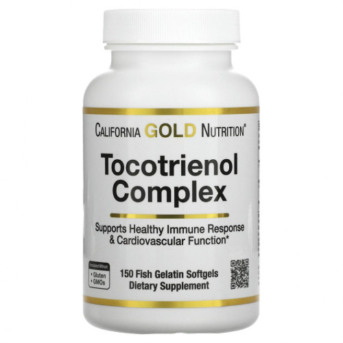 California Gold Nutrition, комплекс токотриенолов, витамин Е и смешанные токотриенолы, 150 капсул из рыбьего желатина