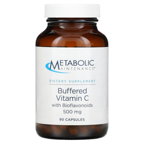 Metabolic Maintenance, Буферный витамин С с биофлавоноидами, 500 мг, 100 капсул