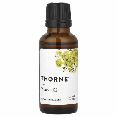 Thorne Research, Витамин К2, 1 жидкая унция (30 мл)