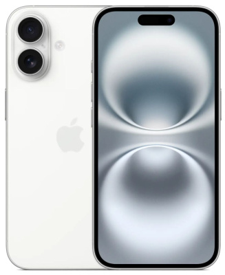 Смартфон Apple iPhone 16 128 ГБ Белый (nanoSIM+eSIM, без RuStore)