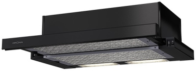 Телескопическая вытяжка KRONA KAMILLA 600 black (1 мотор)