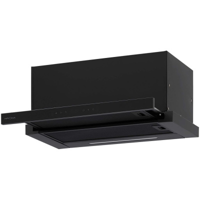 Телескопическая вытяжка KRONA KAMILLA F MAX 600 black SGC AO