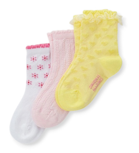 Носки, 3 пары для маленькой девочки