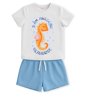 Пижама с коротким рукавом для маленькой девочки