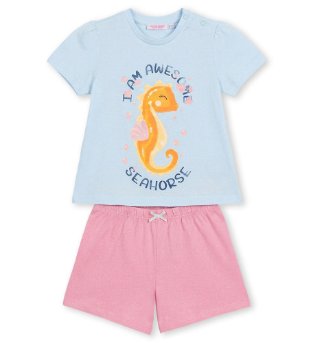 Пижама с коротким рукавом для маленькой девочки