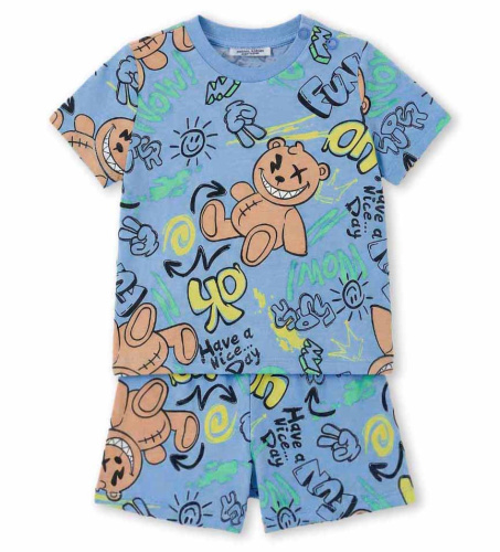 Пижама с коротким рукавом для маленького мальчика