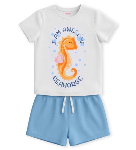 Пижама с коротким рукавом для маленькой девочки