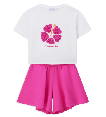 Комплект (футболка+шорты) для девочки
