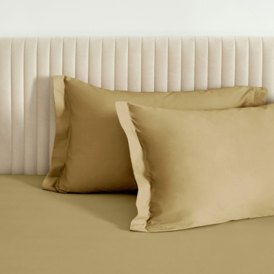 Комплект наволочек Янтарный лист/Amber leaf с ушками