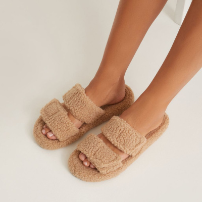 Тапочки Пушистый/Woolly, песок