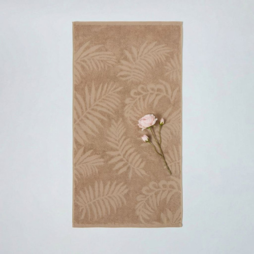 Полотенце махровое Тропико/Tropico, бежевое