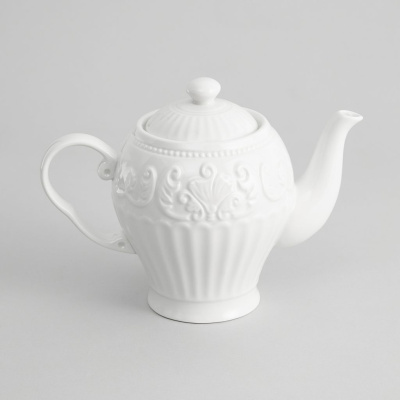Чайник Белое тиснение/Emboss White