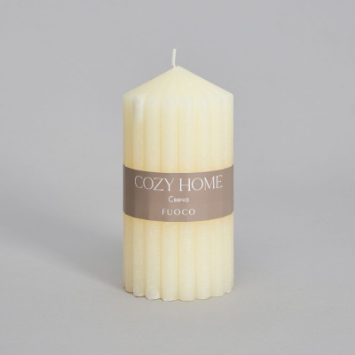 Свеча Огонь/Fuoco, слоновая кость