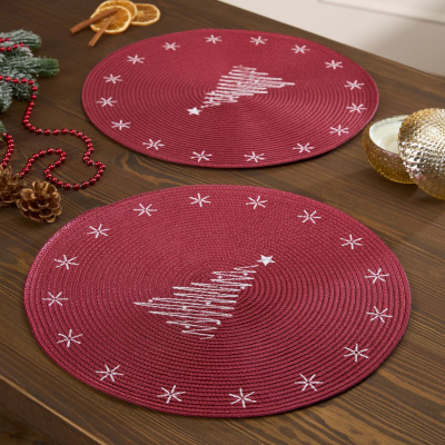 Набор плейсматов Снежинка/Snowflake