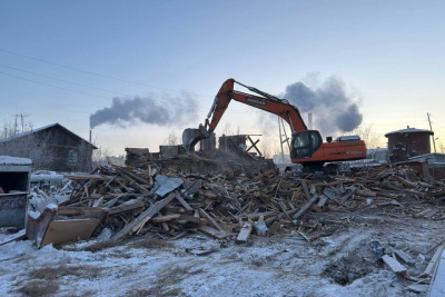 В Якутске начался снос первого дома на месте будущего микрорайона Спортивного / ЯСИА Якутск Якутск Республика Саха (Якутия)