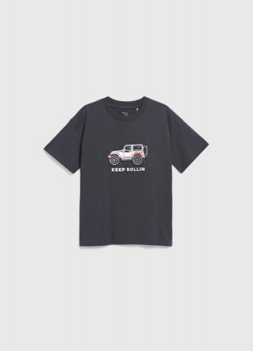 Футболка с принтом для мальчиков, Серый