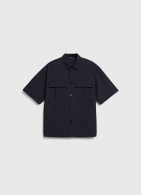 Рубашка с коротким рукавом и карманами для мальчиков, Черный