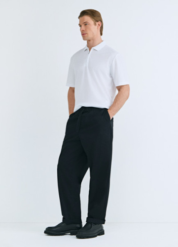 Брюки из микротвила, Черный