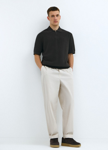 Брюки из микротвила, Белый