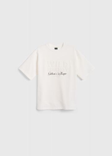 Футболка с принтом для мальчиков, Бежевый