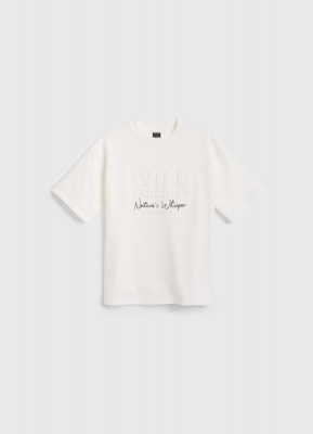 Футболка с принтом для мальчиков, Бежевый