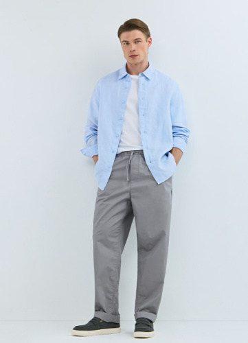 Брюки из микротвила, Серый