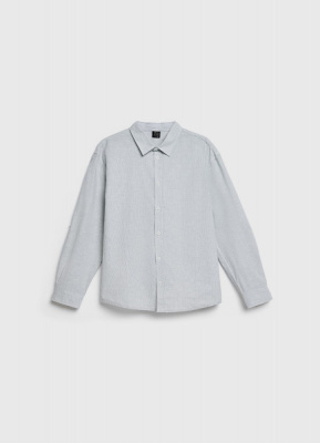 Рубашка в полоску для мальчиков, Голубой