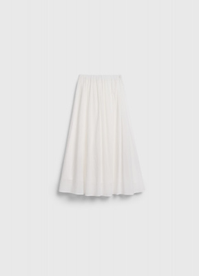 Юбка миди А-силуэта, Белый