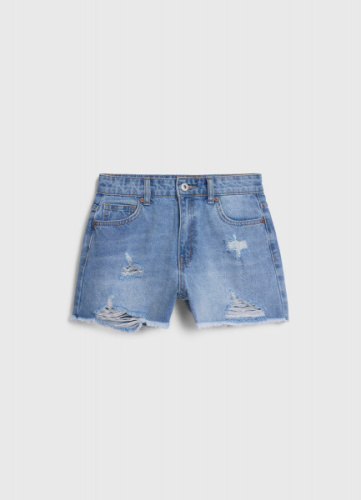 Джинсовые шорты для девочек, Голубой