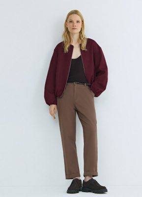 Чиносы с тонким ремнём, Коричневый