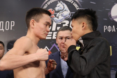 Участники вечера профессионального бокса в Якутске встретились лицом к лицу / Дьулустаан Сергеев Якутск Якутск Республика Саха (Якутия)