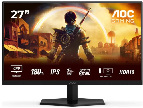 Монитор 27" AOC Q27G42XE 1920*1080, IPS, 16:9, 1500:1, 300cd, 178гр/178гр, HDMI, DP, 144Hz