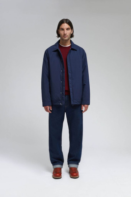 Утепленная куртка с отложным воротником