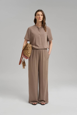 Брюки-палаццо с эластичным поясом