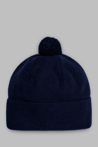 Вязаная шапка с помпоном