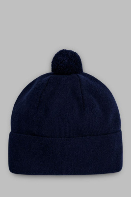 Вязаная шапка с помпоном