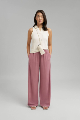 Брюки-палаццо с эластичным поясом