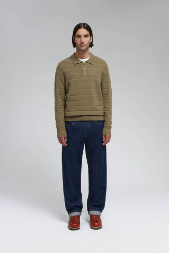 Джемпер с воротником-поло