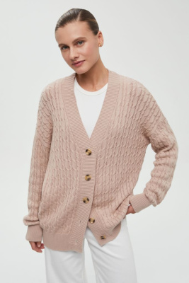 Кардиган с рельефным узором