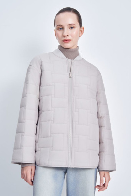 Утепленная куртка свободного силуэта