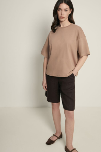 Оверсайз футболка из трикотажного интерлока