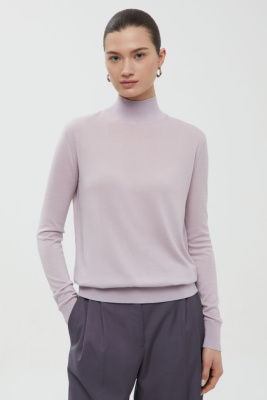 Джемпер с воротником-стойкой