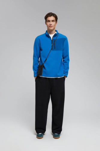 Толстовка-поло с накладным карманом