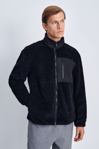 Меховая толстовка на молнии