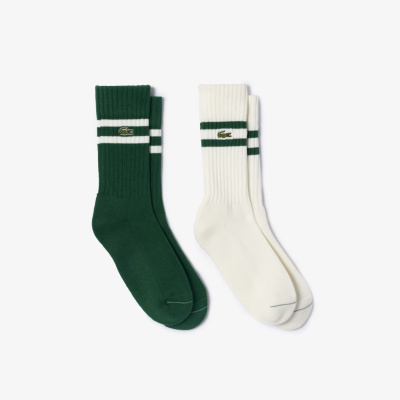 Мужские высокие хлопковые носки Lacoste Terry Sole
