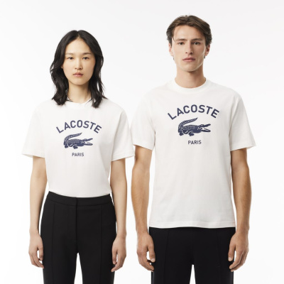 Хлопковая футболка Lacoste унисекс