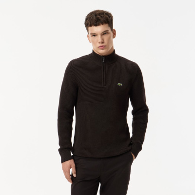 Мужской хлопковый свитер Lacoste на молнии
